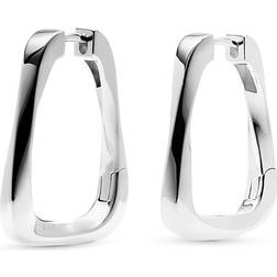 Jette Simple Hoop Earrings - Silver