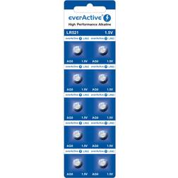 everActive AG0 G0 LR521 LR63 Mini Alkaline Batteries 10-pack