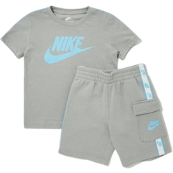 Nike Kid's Tape T-shirt/Cargo Shorts Set - Grey