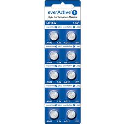 everActive AG12 G12 LR1142 LR43 Mini Alkaline Batteries 10-pack