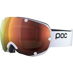 POC Lobes Clarity Ski Goggles - Hydrogen White/Spectris Orange