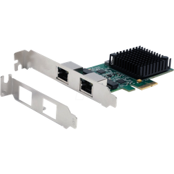 EXSYS 2 Port PCIe RJ45 Network Card
