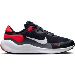 Nike Revolution 7 GS - Dark Obsidian/Bright Crimson/Black/White