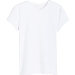 H&M Ladies White Fitted microfibre T-shirt