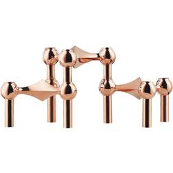 Stoff Nagel Rose Gold Porte-bougie 6.9cm 3pcs