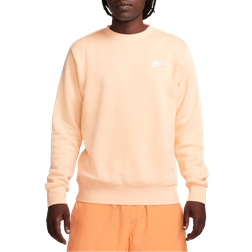 Nike Men's Crew Sportswear Club Fleece Unisex - Ice Peach/White