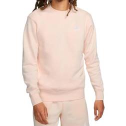 Nike Men's Crew Sportswear Club Fleece Unisex - Guava Ice/White