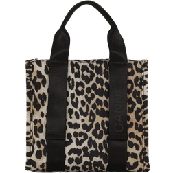 Ganni Small Tech Tote - Leopard