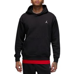 NIKE Jordan Brooklyn Fleece Printed Pullover Hoodie Men's - Black/White