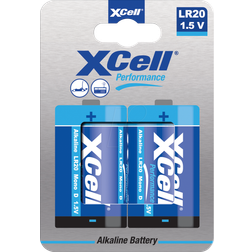XCell LR20 D Alkaline Batteries 2-pack