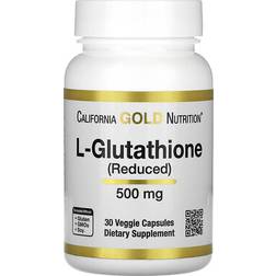 California Gold Nutrition L-Glutathione Reduced 500 mg 30 Capsules 30 pcs