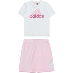 adidas Kid's Sportswear Essentials T-shirt & Short Set - White/Multicolor