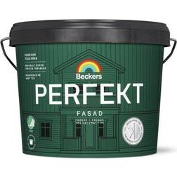 Beckers Fasadfärg, Perfekt Fasad halvmatt Träfasadsfärg Vit 1L