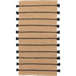 Broste Copenhagen Ezra Natur, Svart 70x140cm