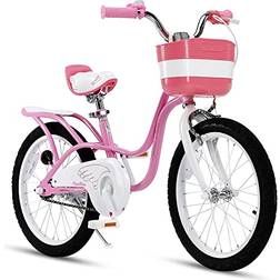 RoyalBaby Princess Girls - Swan/Classic Pink Kids Bike