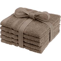 Borganäs Ansiktshanddukar 5-pack Badlakan Brun