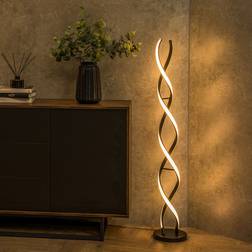 ValueLights Infinity Matt Double Twist Floor Lamp