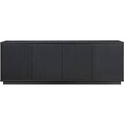 Hudson & Canal Rectangular Black Grain Fernsehschrank 177.8x61cm