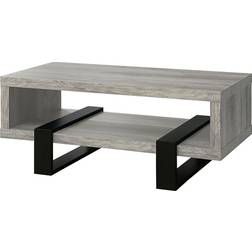 Coaster Dinard Grey Driftwood Coffee Table 23.5x47.2"