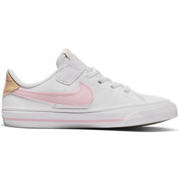 Nike Court Legacy PSV - White/Sesame/Honeydew/Pink Foam