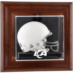 Fanatics Authentic Los Angeles Rams Brown Framed Wall-Mountable Team Logo Mini Helmet Display Case