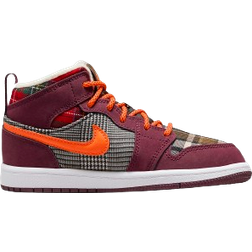 Nike Air Jordan 1 Mid SE PS - Night Maroon/Black/White/Total Orange