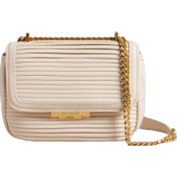 Ted Baker Pyalily Plisse Crossbody Bag - Ivory