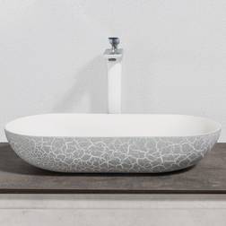 Bernstein Lavabo De Encimera O-540 Ocean De Resina Mineral 54 x 34 x 12 cm