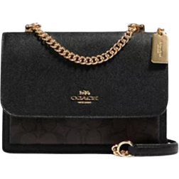 Klare Crossbody In Signature Canvas - Gold/Brown Black