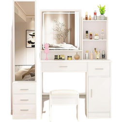 Makeup White Dressing Table 16x52"