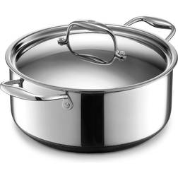 Hexclad Hybrid Nonstick med lock 4.73 L 25.4 cm