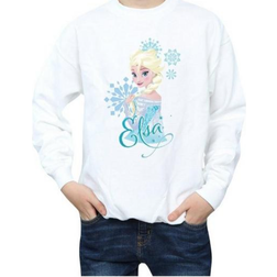 Disney Boy's Frozen Elsa Snowflakes Sweatshirt - White