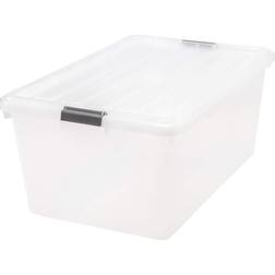 Iris 68 Qt. Buckle Down Clear Storage Box 17gal