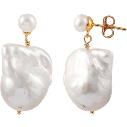 Hultquist Saga Earrings - Gold/Pearls