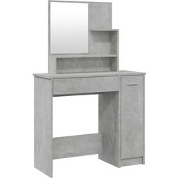 vidaXL Makeup Concrete Grey Toiletbord 35x86.5cm