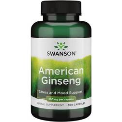 Swanson American Ginseng 550mg 100 stk