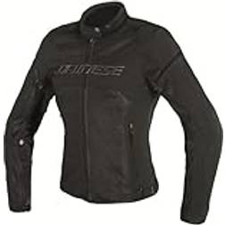 Dainese Air Frame D1 Lady Tex Jacket, Motorradjacke Sommer mit Abnehmbarem Windschutz-Futter, Damen, Schwarz/Schwarz/Schwarz Damen