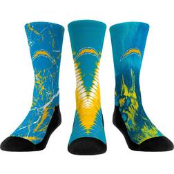 Rock Empire Youth Los Angeles Chargers Crew Socks Set 3-pack - Blue