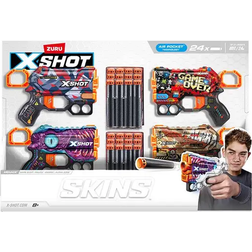 Zuru X-Shot Skins Menace Dart Blaster Combo Pack