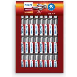Philips AAA Power Alkaline Battery 40-pack
