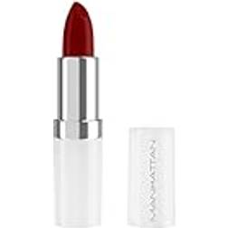 Manhattan Lasting Perfection Satin läppstift 890 larm, läppstift för intensiv, långvarig färg och fuktgivande vård
