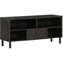 vidaXL Black Cabinet Black 100 x 33 x 46 cm TV Bench