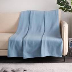 Dreamscene Plain Fleece Throw Blankets Blue