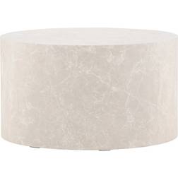 Venture Design York Sofa Table Ø80 cm Beige Soffbord