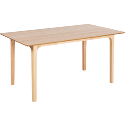 Beliani DELMAS Light Ash Wood 160 x 90 cm Dining Table