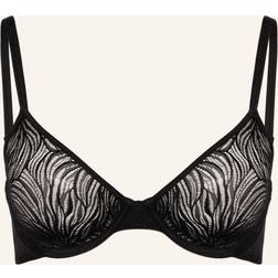 Calvin Klein Demi Bra Sheer Marquisette Black 80/F