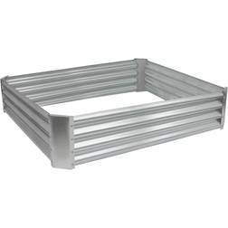 Harbour Housewares Square Galvanised Steel Raised Garden Bed