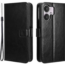 MTP Products Xiaomi Redmi 13C 5G/Poco M6 Pung Cover med Magnetisk Lukning Sort