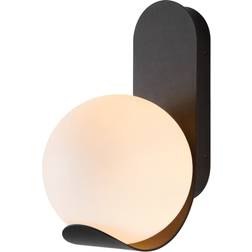 Nordlux Dalius Outdoor Black White Globe Shade Wall light