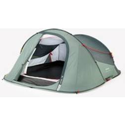 Quechua Camping Tent 2 Seconds 3-person Laurel Green/dark Grey Green